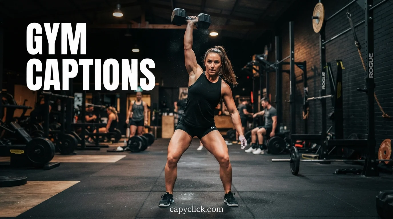 gym captions