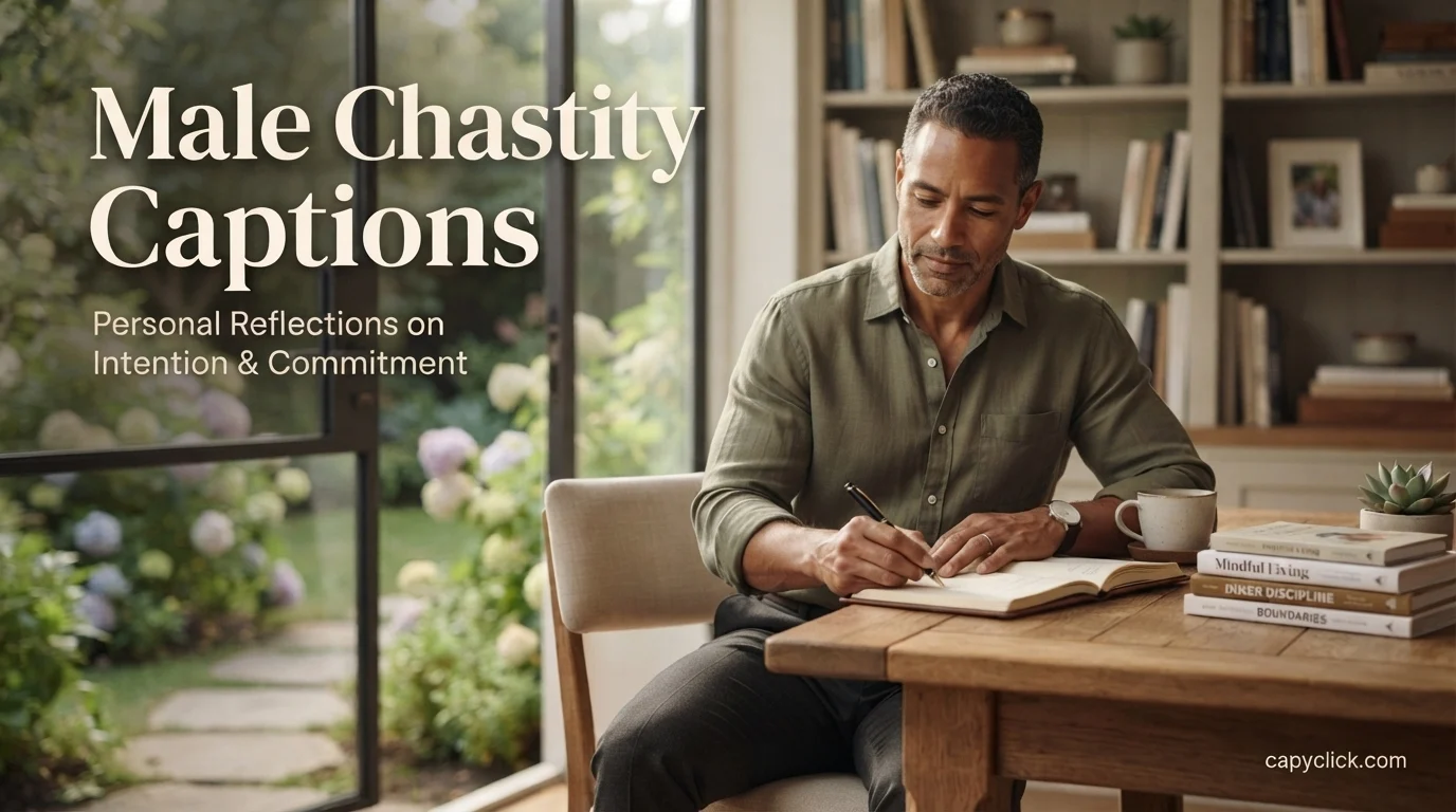 Male Chastity Captions