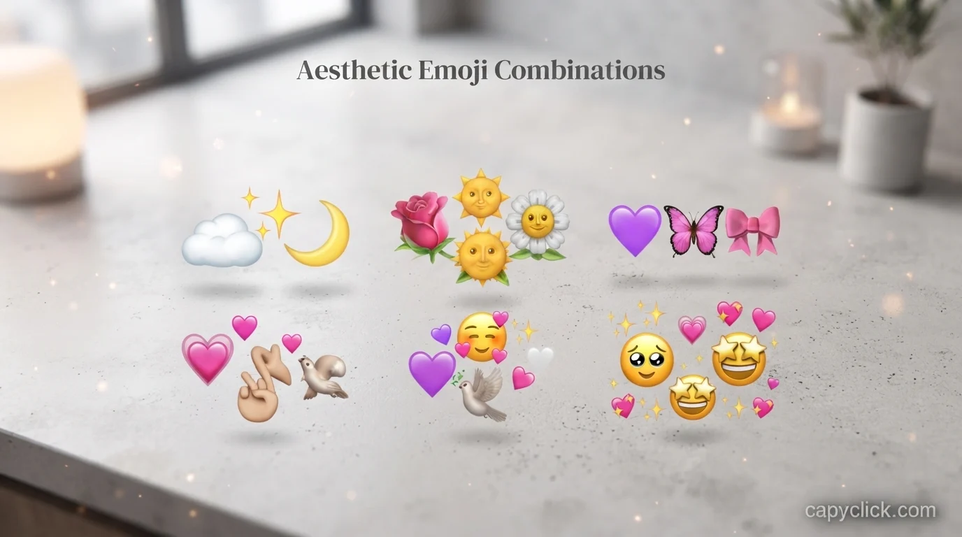 Aesthetic Emoji Combinations