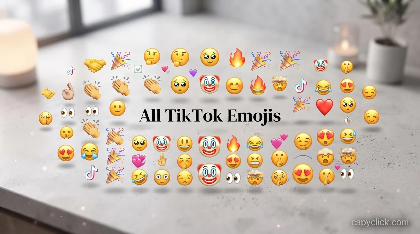 All TikTok Emojis
