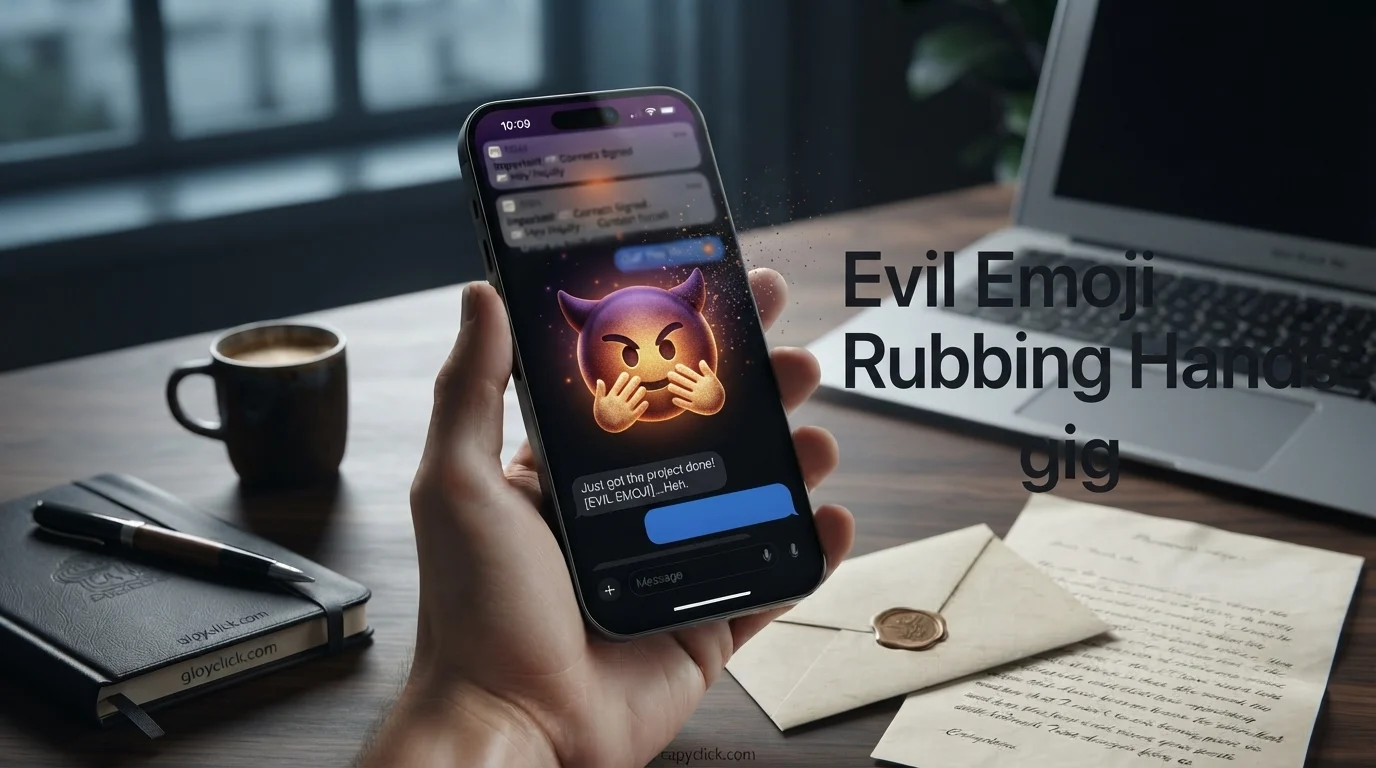 Evil Emoji Rubbing Hands