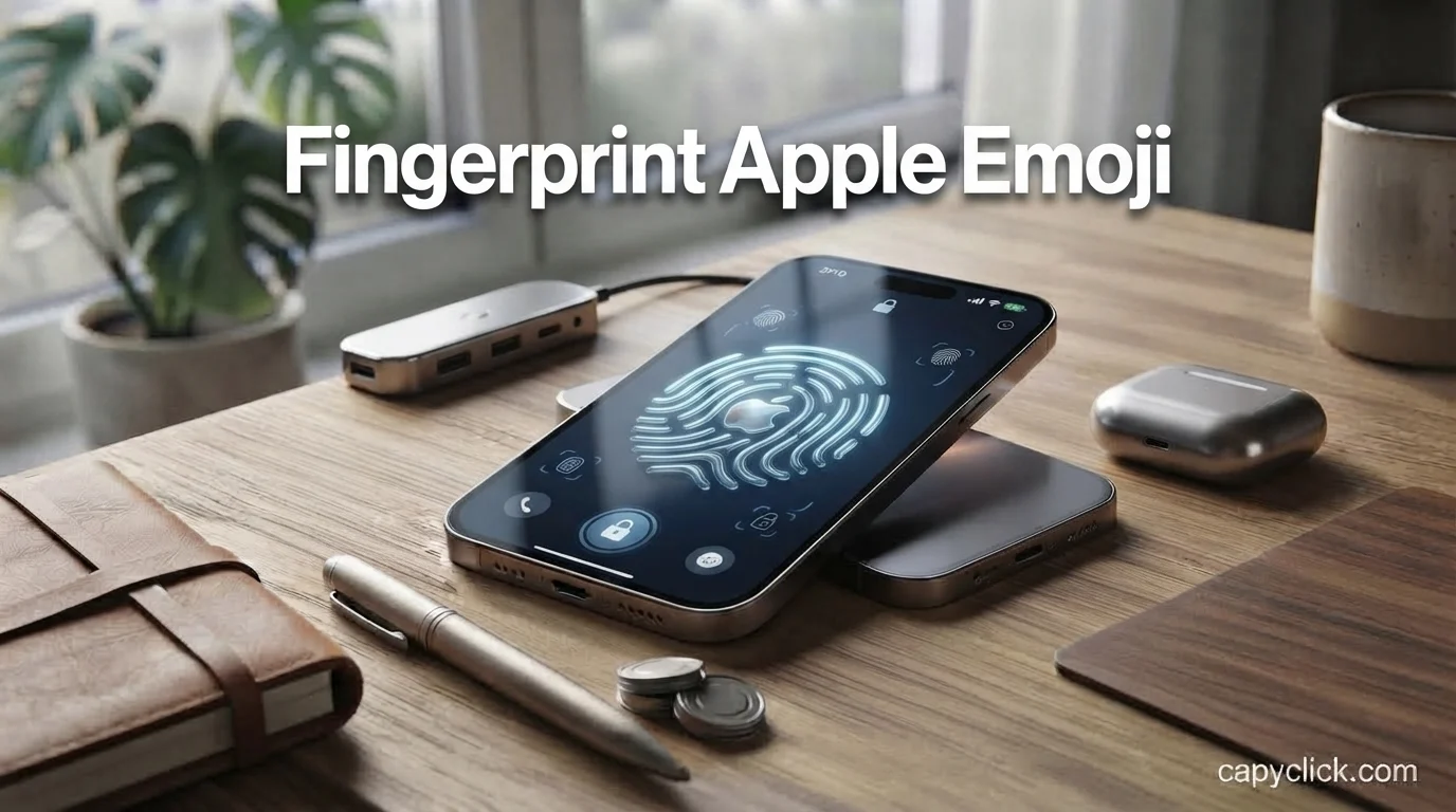 Fingerprint Apple Emoji