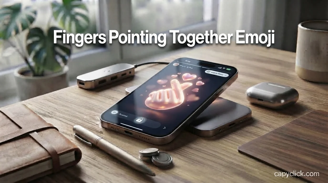 Fingers Pointing Together Emoji