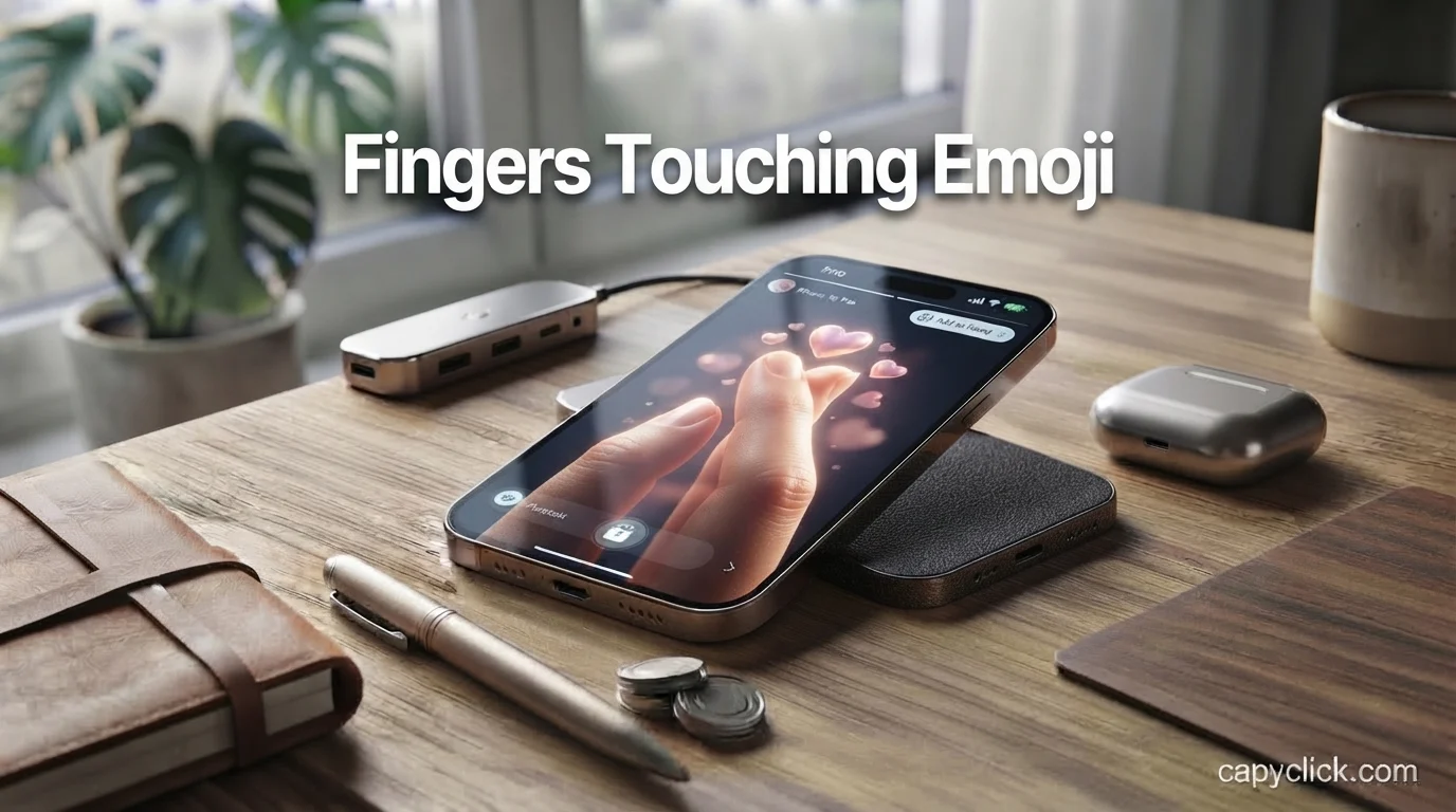 Fingers Touching Emoji