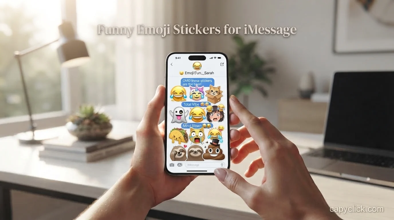 Funny Emoji Stickers for iMessage