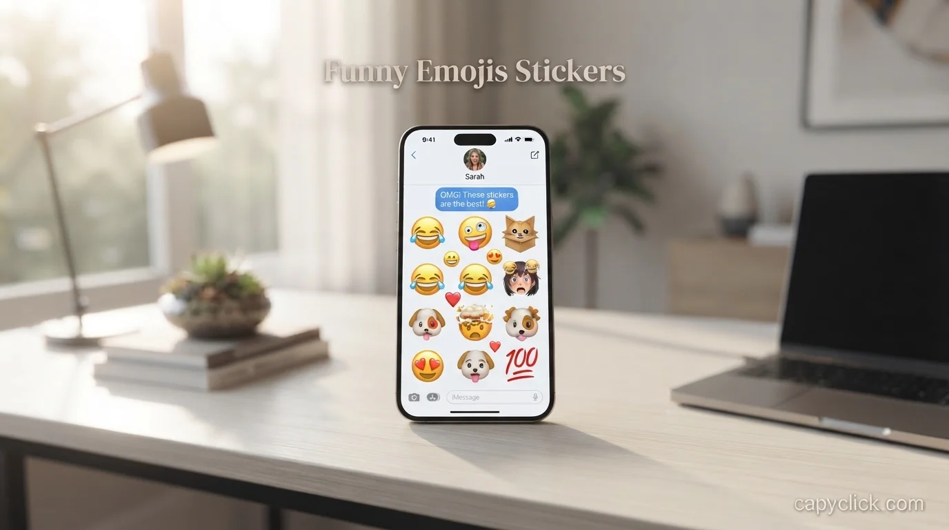 Funny Emojis Stickers